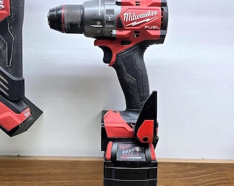 Locking Tool + Battery Mount - Milwaukee M18 Compatible -  Secure holder for mobile work vans, trailers and workshop storage