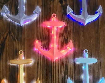 Cruise Door Glowing Anchor Magnet (Original) - 3D printed Cruise ship Anchor Magnet - Batteries included - Fast Shipping