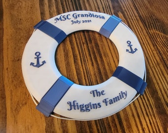 Cruise Door Magnet 3D Life Preserver - Customizable