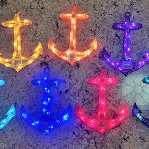 Cruise Door Glowing Anchor Magnet (Small) - 3D Printed Cruise ship Anchor Magnet