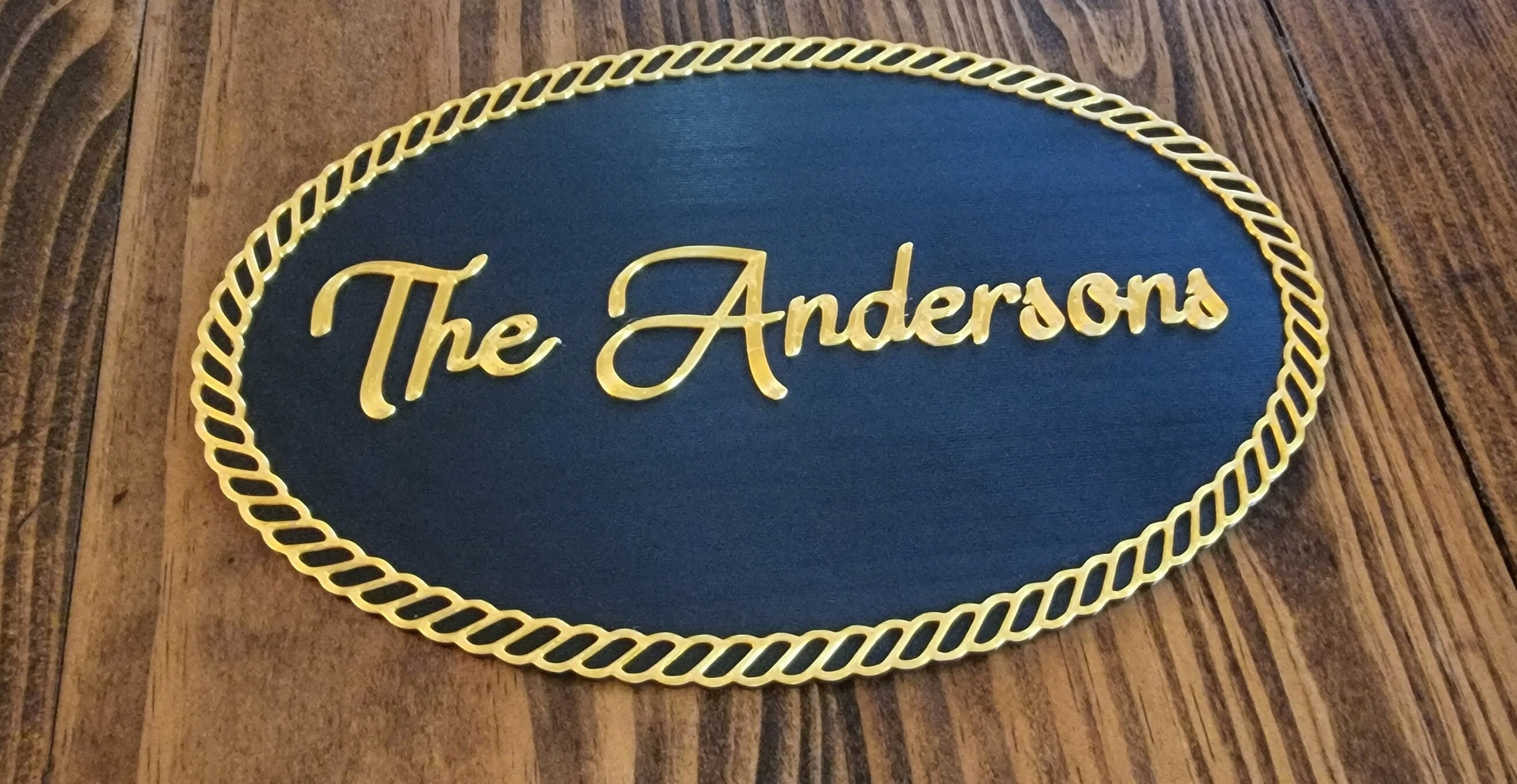 Cruise Door Magnet - Custom 3D Printed Rope Border Sign (Original)