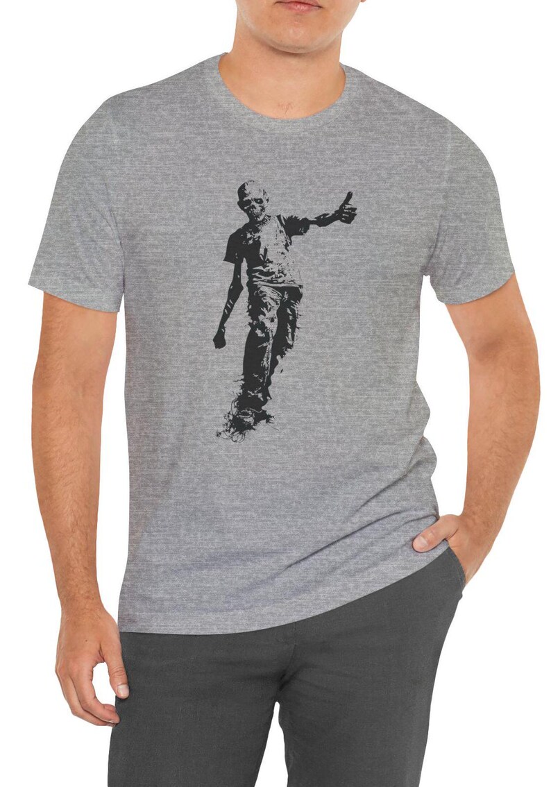 Zombie Tshirt, Zombie Tee, Thumbs up Zombie, Graphic Tee, Gifts, Gifts