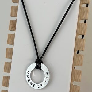 Star Trek Necklace • Make It So Necklace • Handmade Jewelry • Star Trek Gifts • Gifts for Him • Gifts for Her • Geek Jewelry