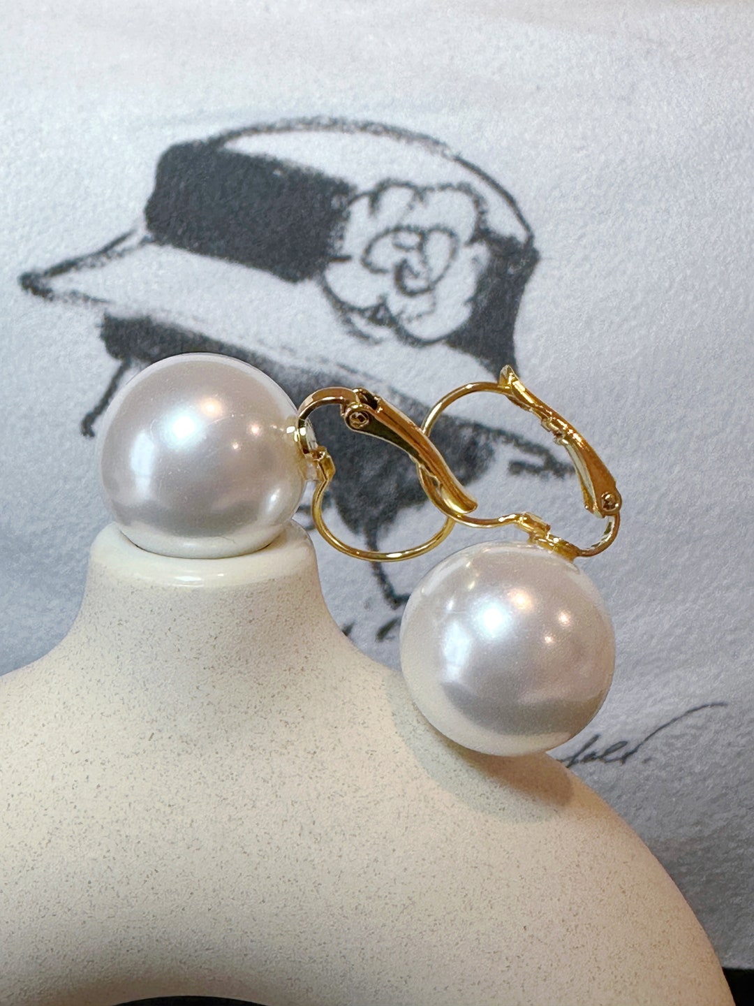 Hydra Stone Hoop, Pearl Large main image 1