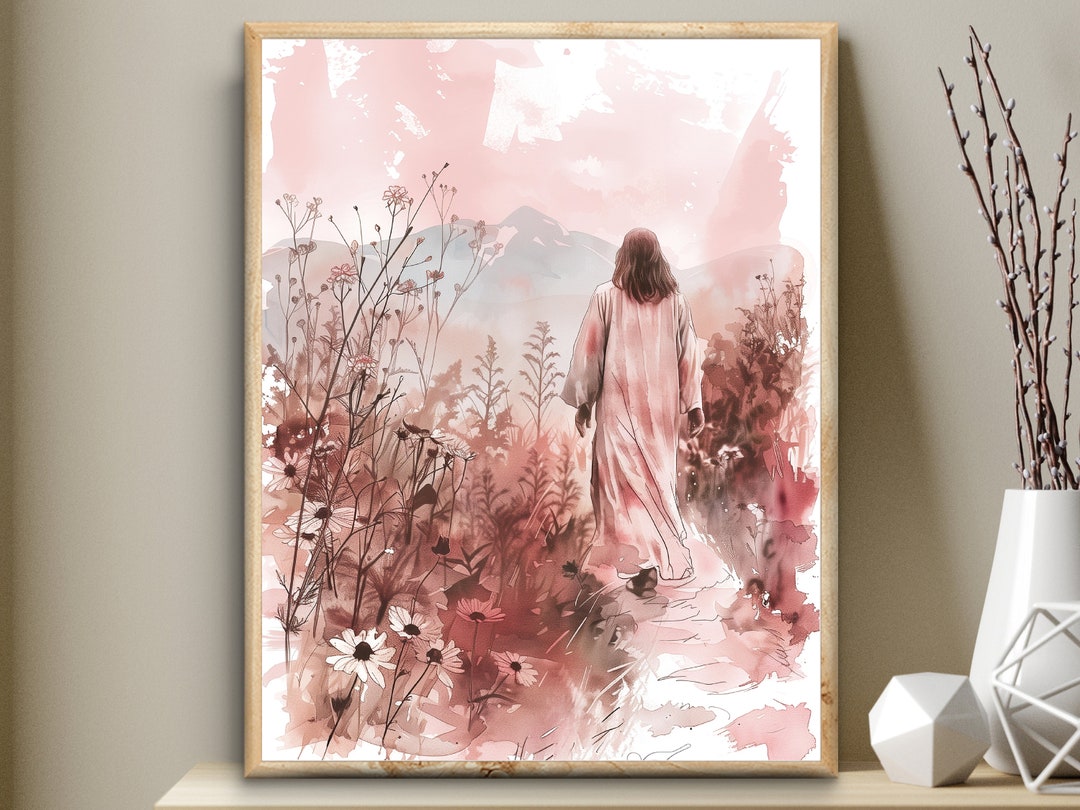 I Am the Way, Modern Jesus Art, Bible Digital Print, Wall Art Printable ...