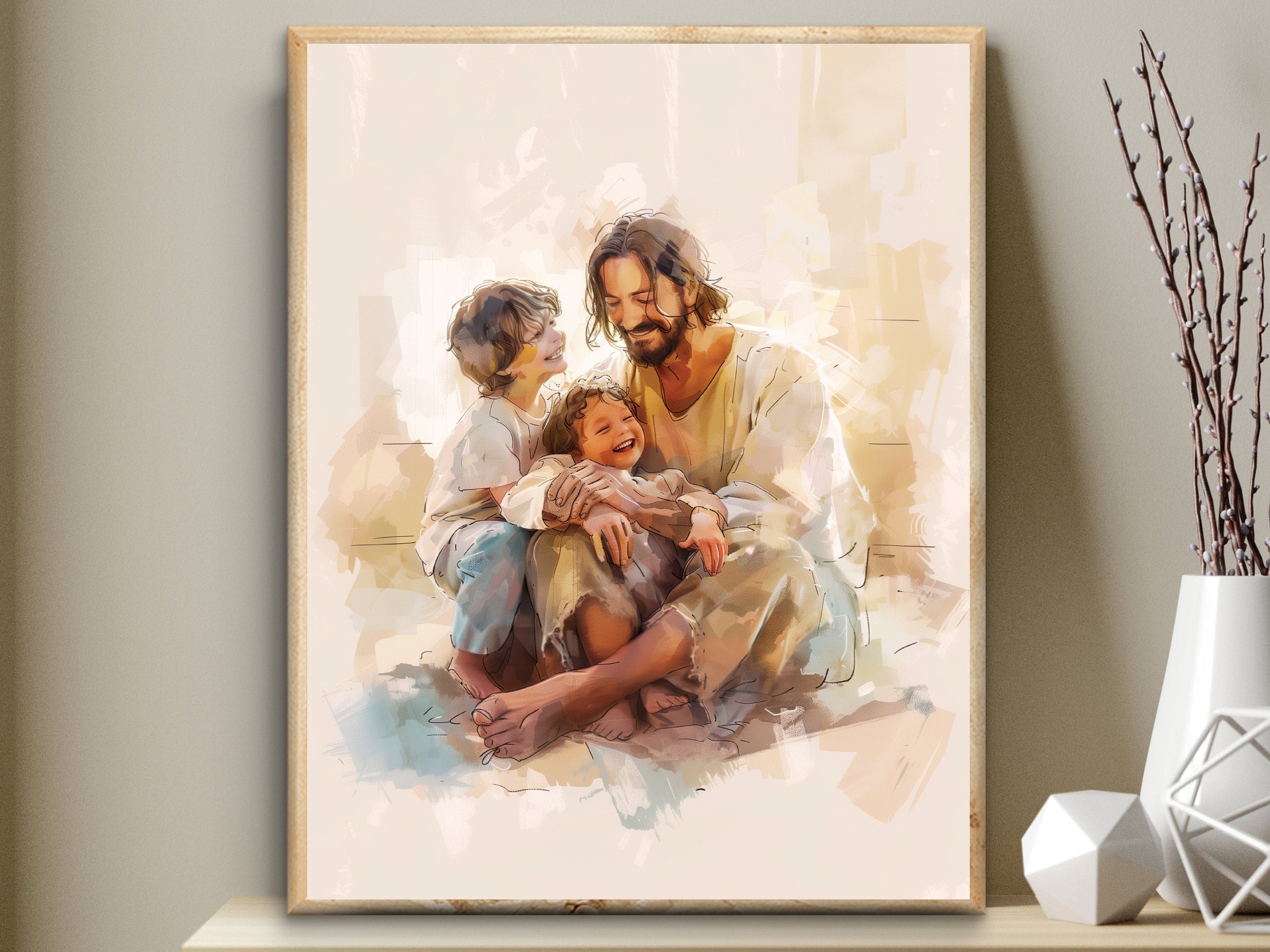 CloudShang Gesù Cristo Icona Poster Quadro Cristiana Parete Arte Stampe Tela Dipinti Soggiorno Stanza Casa Decorazioni Unico Regalo D13160