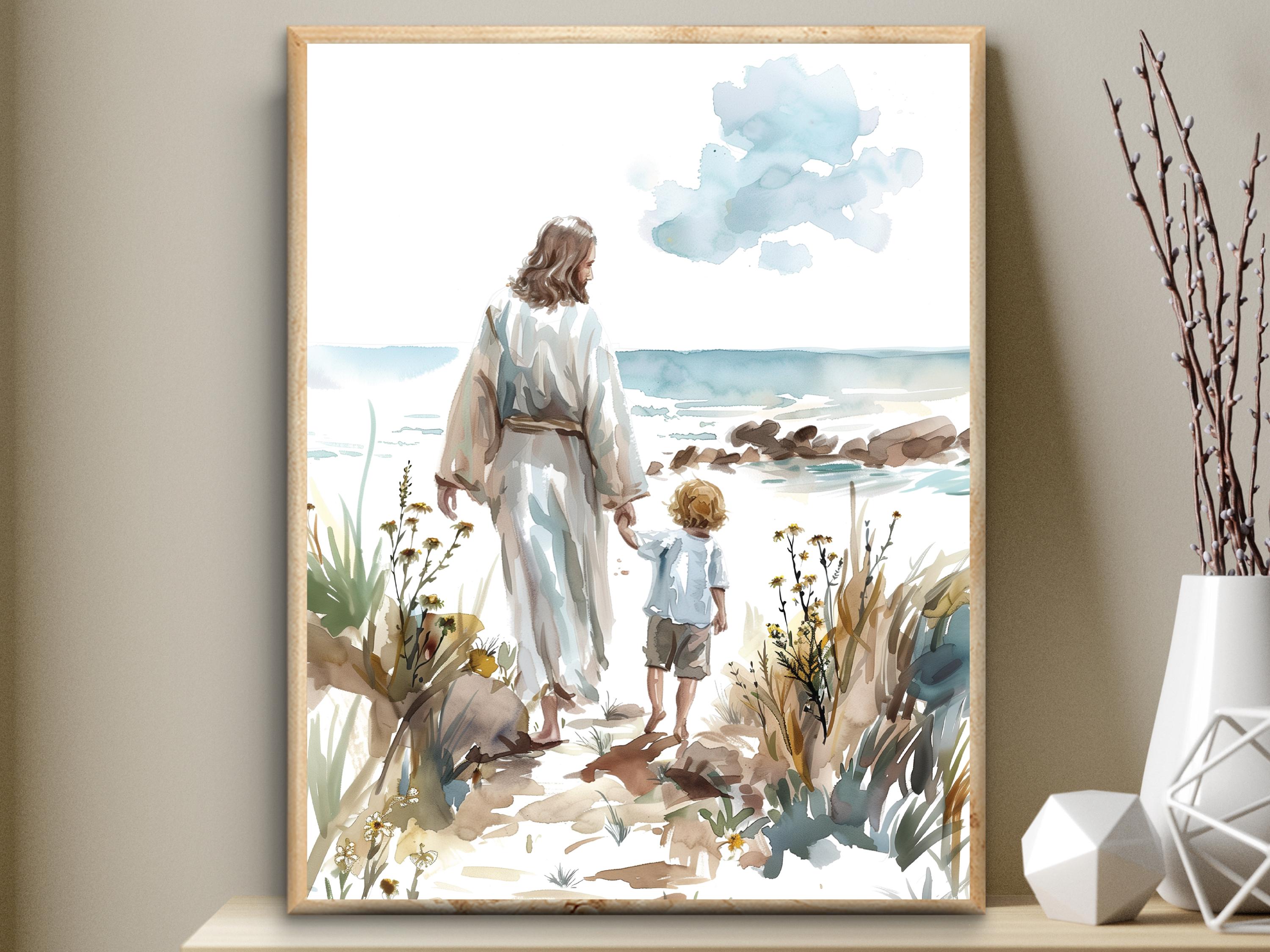 Jesus With a Little Boy, Toddler With Blond Hair, A Child of God, Bible  Digital Print, Watercolor, Christian Wall Art, LDS Art, Printable - Etsy, image size:3000x2250