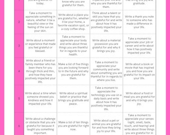 Diario de gratitud y desafíos de 28 días. Colorido. Complete el diario cada día.