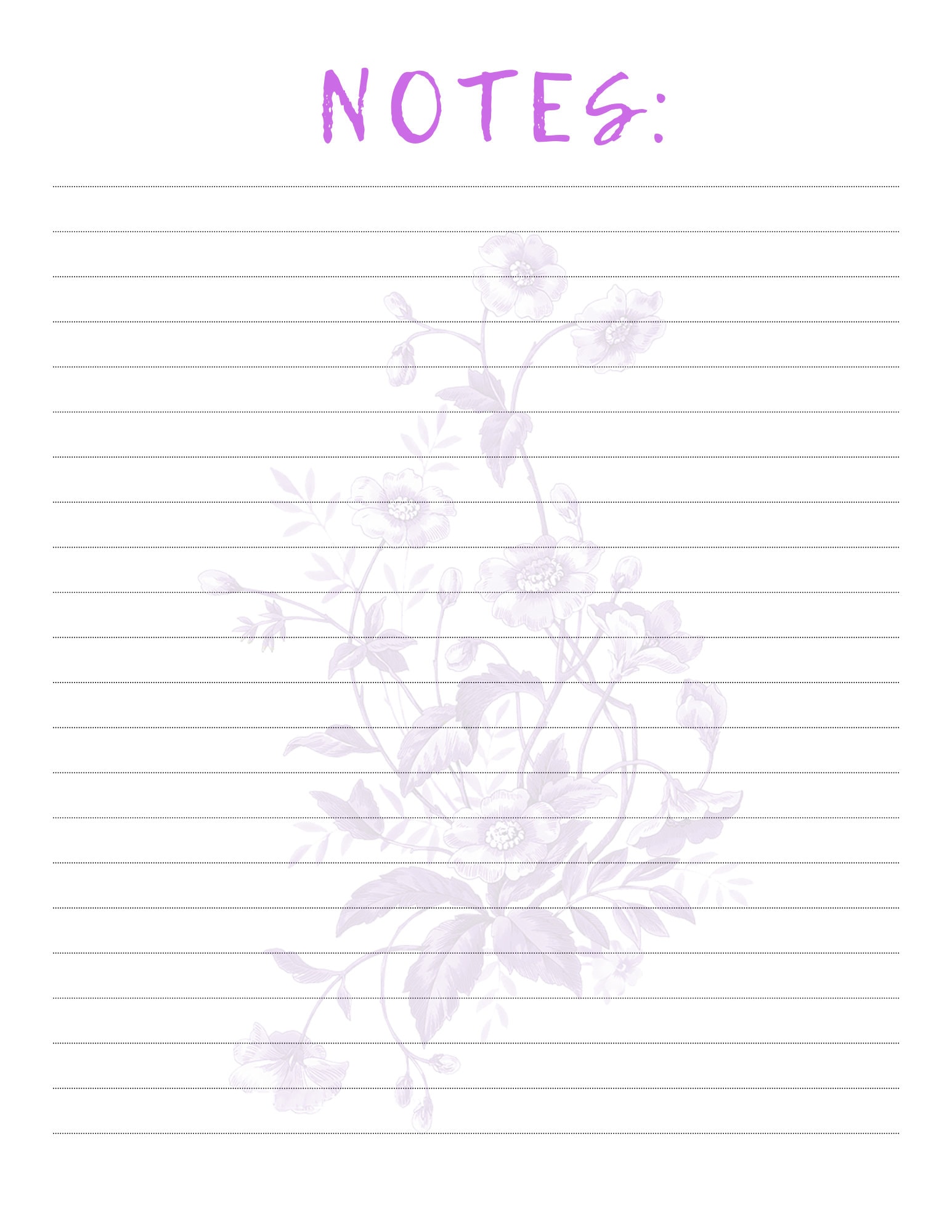 Daily Routine M49. Purple and Turquoise. Challenge. Notes. - Etsy