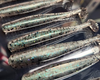 STS 3.0 Shimmy Shake Swimbait Soft Plastic Bass Fishing Bait -- Starry Night
