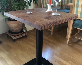 Small dining table, side table, larch, handmade, rustic, minimalist, bar table, wooden table