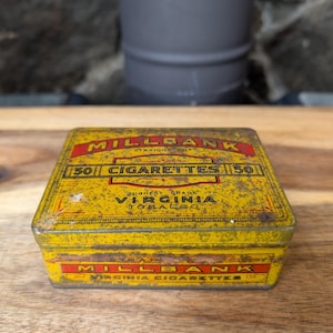 1930 cigarettes for sale 1930's Cigarette Tin