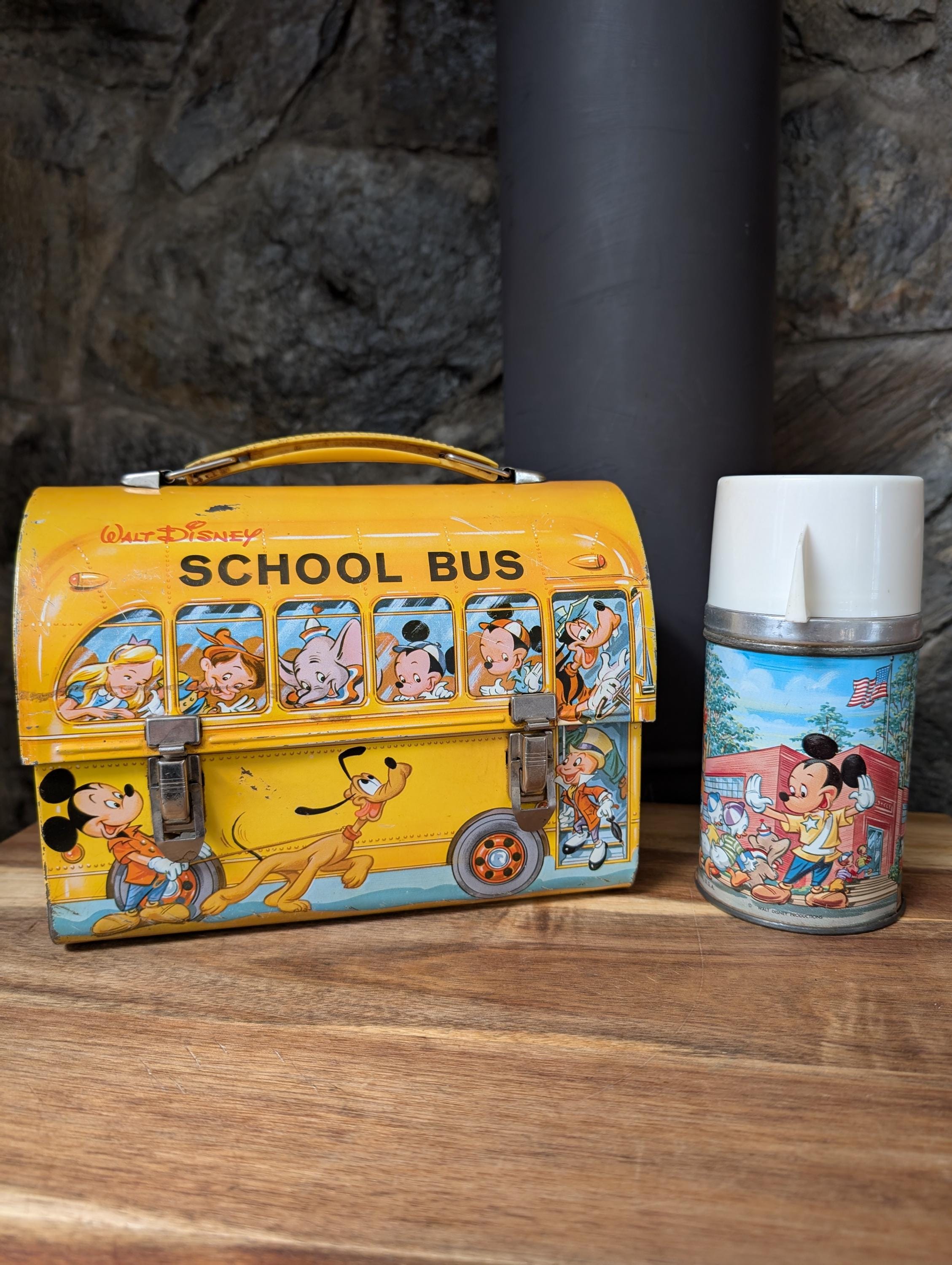 Vintage 1961 Aladdin Industries Walt Disney Metal Lunchbox With