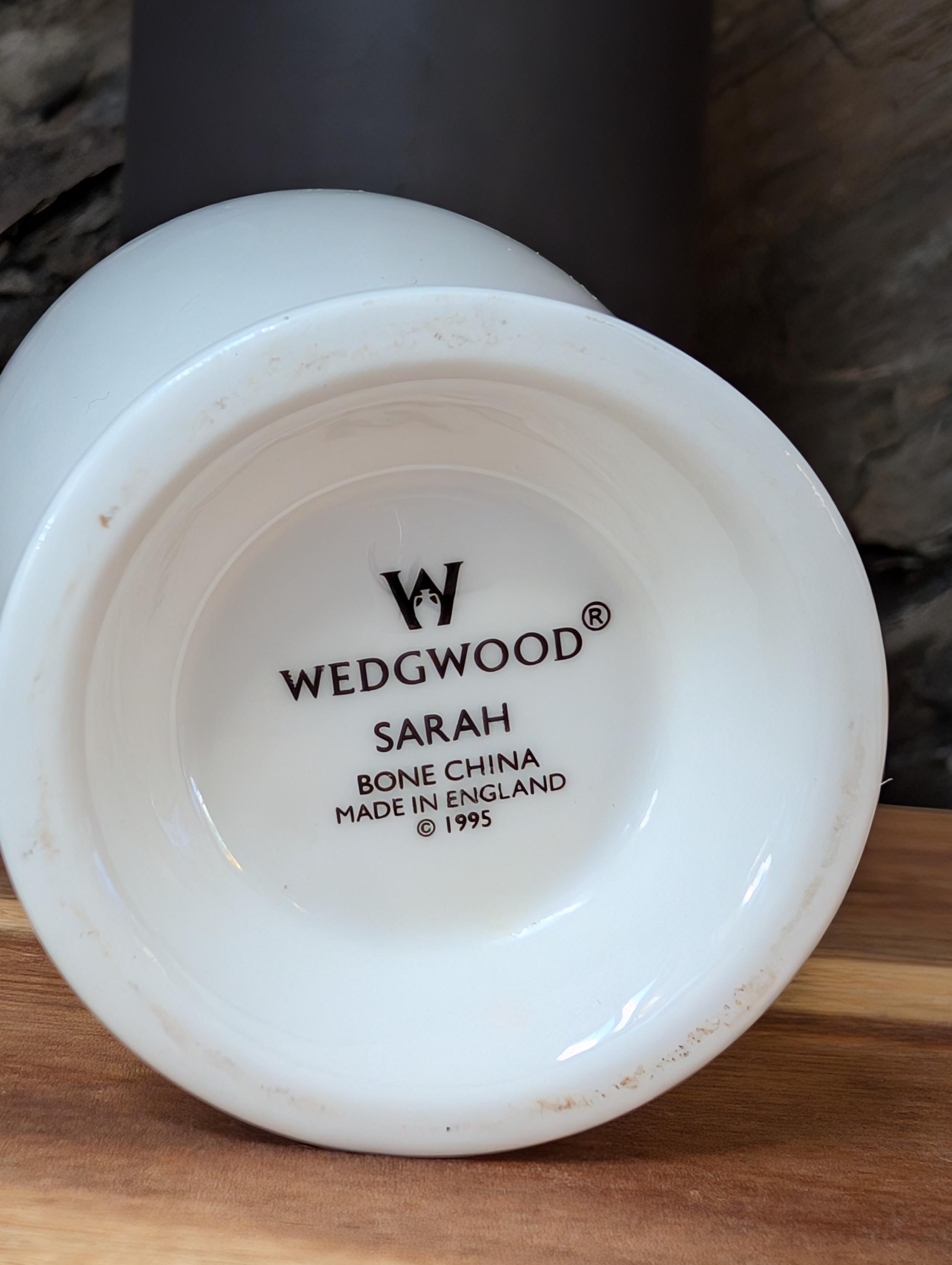 Vintage Wedgwood 'sarah' Vase-bone China Vase-floral Vase-vintage