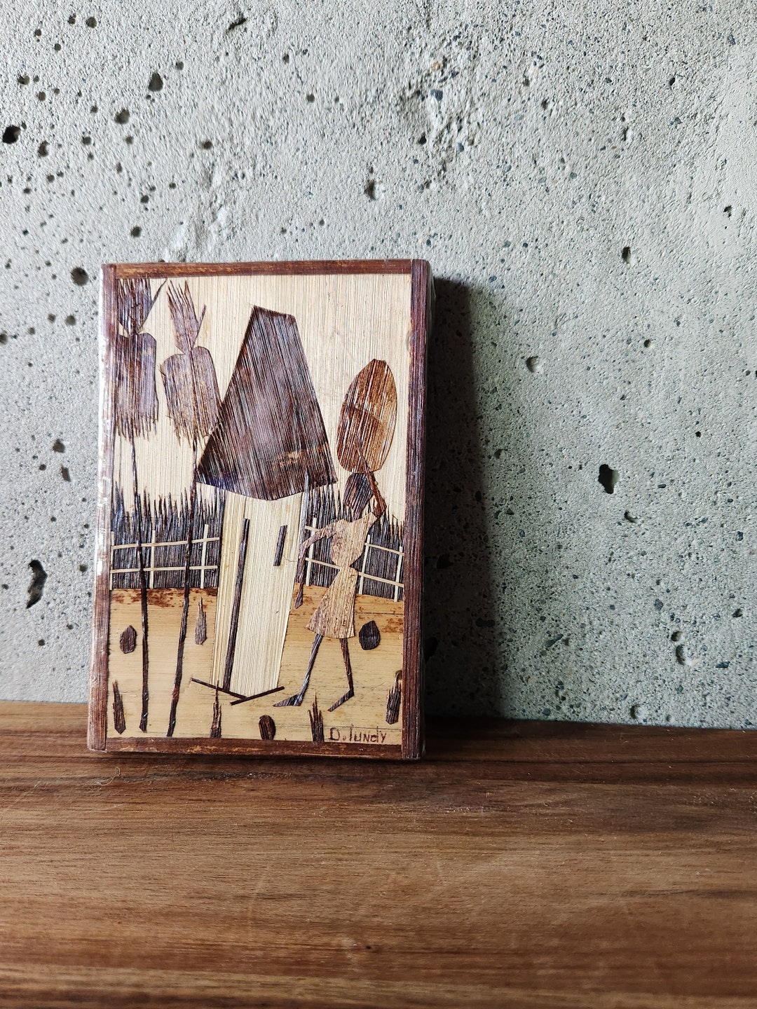 Vintage Wooden Bamboo Artwall Decorunique Wall Arthandmade Etsy