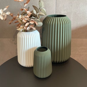 Vase  "Opal" / wasserfest / viele Farben / 3 Größen / Schnitt- & Trockenblumen / 3D Druck / Geschenkidee