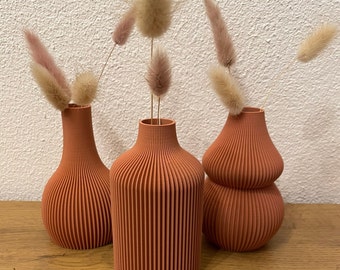 Vase set 12 cm / decoration / dried flowers / 3D printing / gift idea