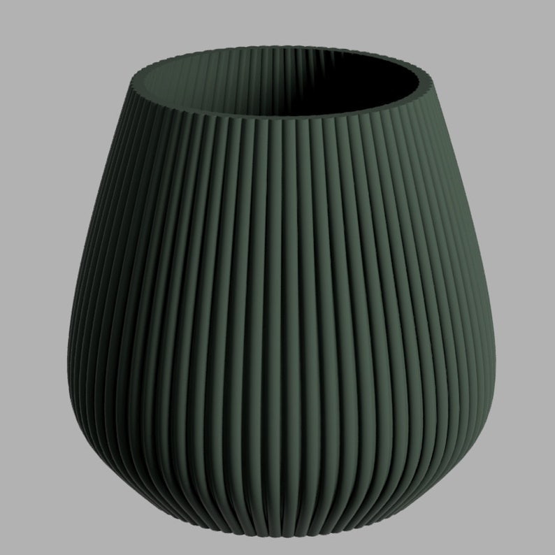 Vase Nova viele Farben & Größen / Deko / Trockenblumen / 3D Druck / Geschenkidee Green