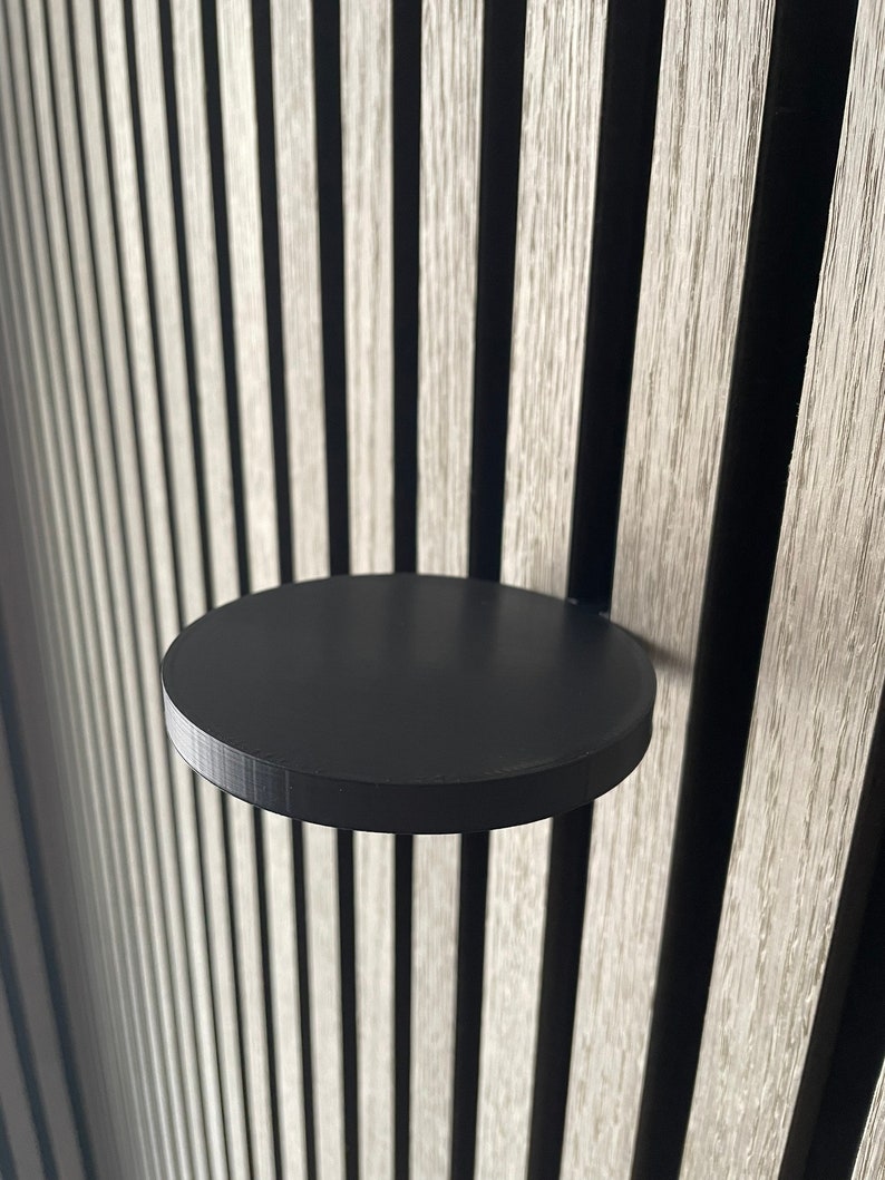 Acoustic panel shelf round / decoration / 3D printing image 3