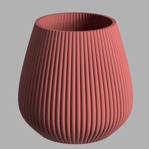 Vase Nova viele Farben & Größen / Deko / Trockenblumen / 3D Druck / Geschenkidee Terracotta