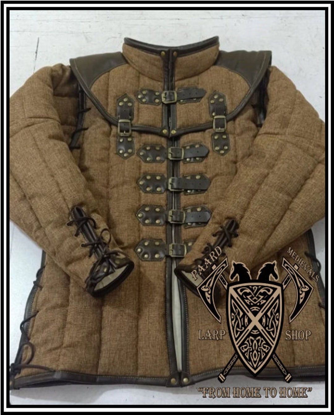 Padded Gambeson Armor With Collar and Tasset Etsy