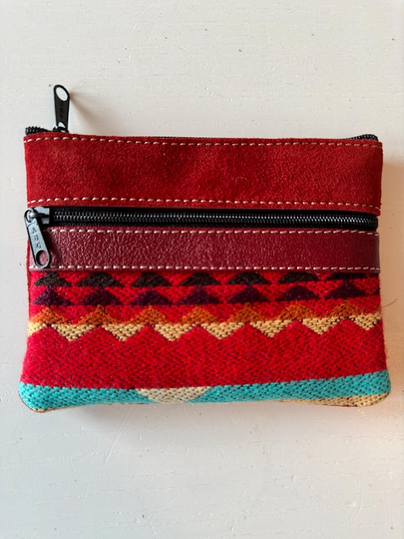 Leather Wallet, Handmade by the Indigenous People of Ecuador 