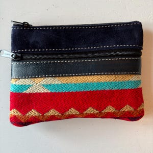 Leather wallet, handmade by the indigenous people of Ecuador