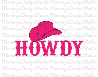 Howdy SVG, Cowboy And Cowgirl Svg, Digital Download, Silhouette, Howdy Png, Instant Download, Pdf-Ai-Jpeg