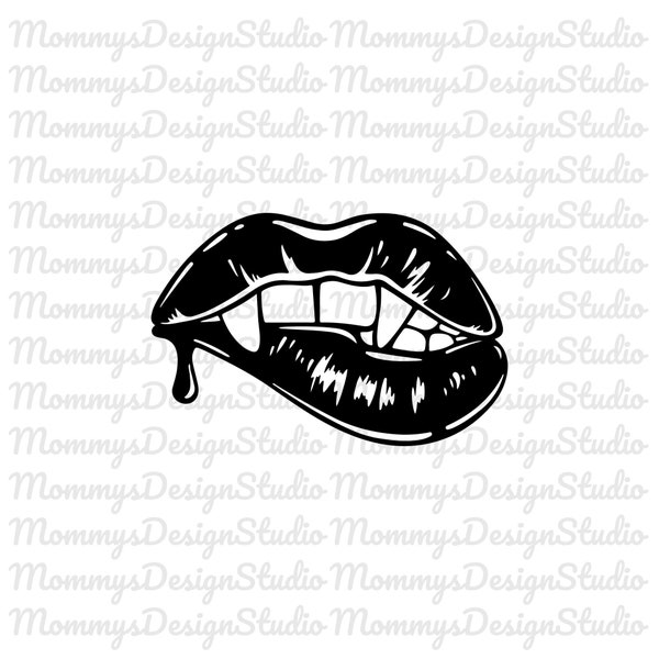 Vampire SVG, Halloween Svg, Halloween Vampire Lips Svg, Drip Svg, Digital Download, Instant Download, Png - Pdf - Ai - Jpeg