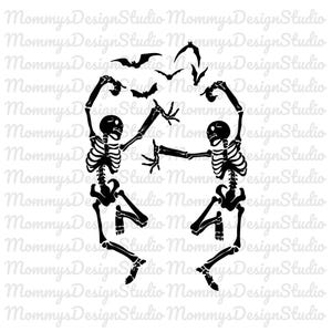 Scheletro danzante svg, Scheletro svg, Teschio svg, Halloween Svg, File Cricut Svg, Scheletro di Halloween svg, Scheletro danza svg, Download digitale