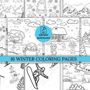 Printable Winter coloring pages, Printable coloring, Seasonal coloring, Winter activity, Winter coloring, coloring book, Kids coloring