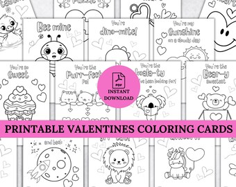 Printable valentines coloring cards, Coloring cards, coloring valentines, coloring for kids, valentines, printable coloring, valentine cards