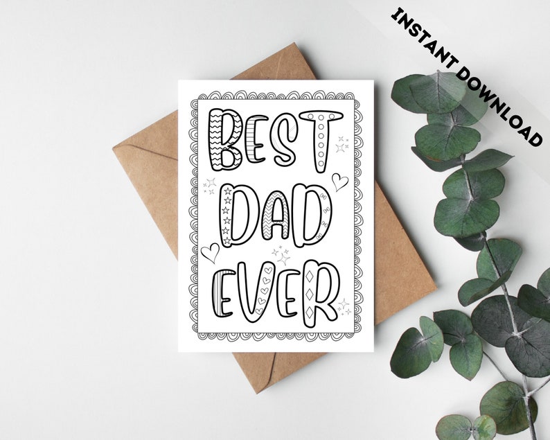 Card for Dad, Father's Day Card, Dad Birthday Card, Printable Card for ...
