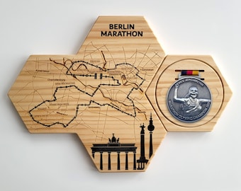 Berlin World Major Marathon Medal Display Holder Frame