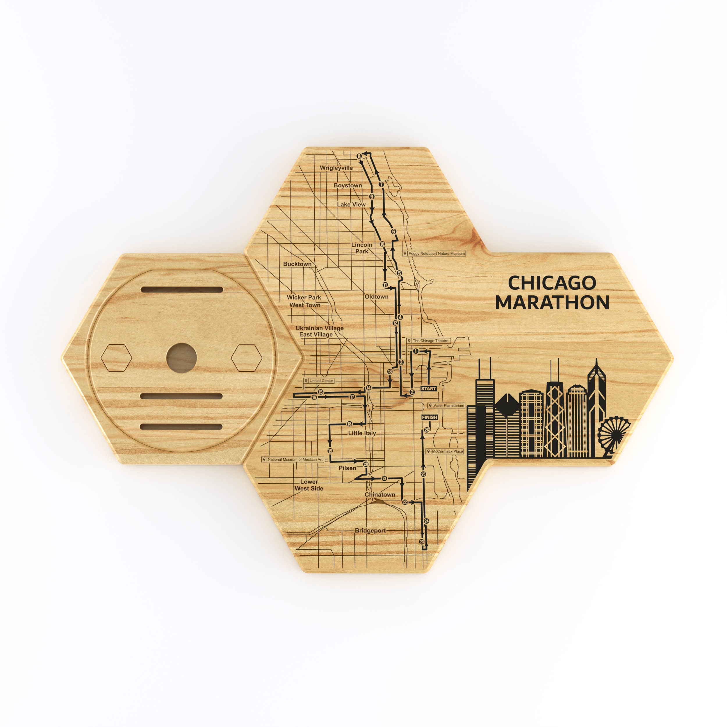 Chicago Marathon Medal Display