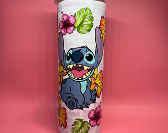 20 oz stitch / ohana / lilo / Hawaii / bicchiere / tazza / estate / spiaggia