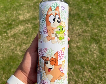 20 Oz Tumbler Bingo | cute | mood | blue | sister | dog
