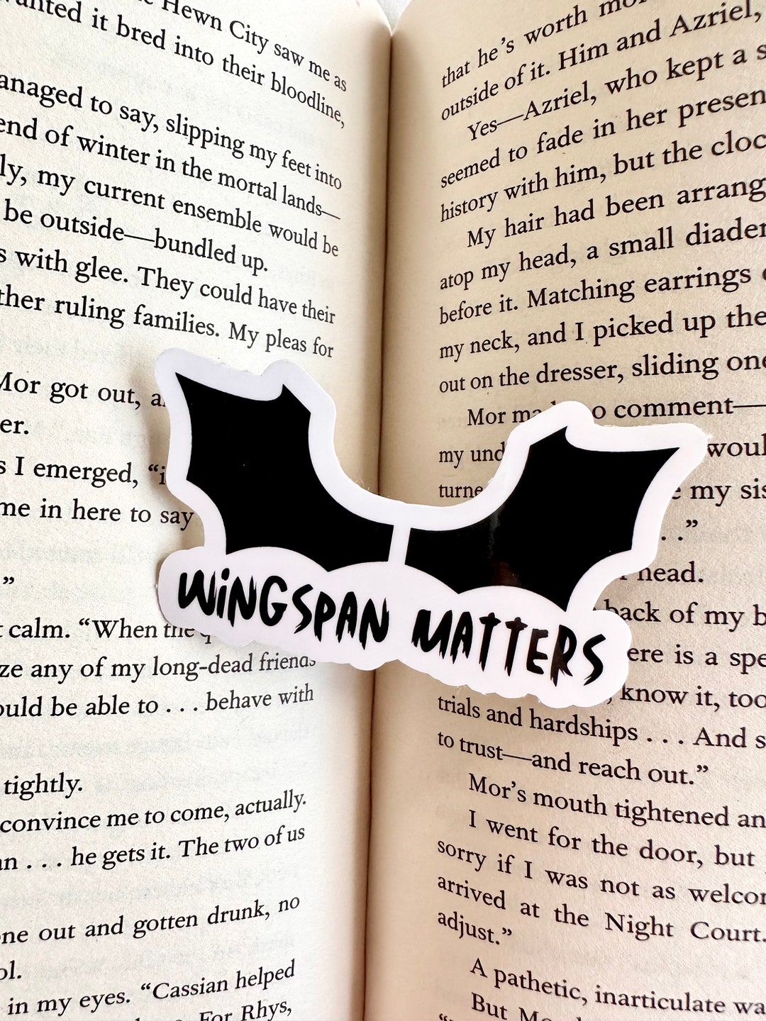 Wingspan Matters Sticker ACOTAR Sticker Fantasy Sticker Etsy