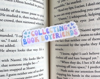 collecting book boyfriends sticker | book boyfriend sticker | booktok sticker | kindle sticker | laptop sticker | water bottle sticker