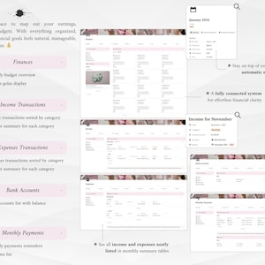 Pink IT Girl All-In-One Life Planner | Ultimate Notion Planner | Notion Dashboard | Aesthetic Notion Template | Digital Planner image 9