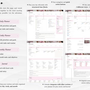 Pink IT Girl All-In-One Life Planner | Ultimate Notion Planner | Notion Dashboard | Aesthetic Notion Template | Digital Planner image 4