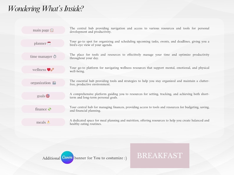 Pink IT Girl All-In-One Life Planner | Ultimate Notion Planner | Notion Dashboard | Aesthetic Notion Template | Digital Planner image 2