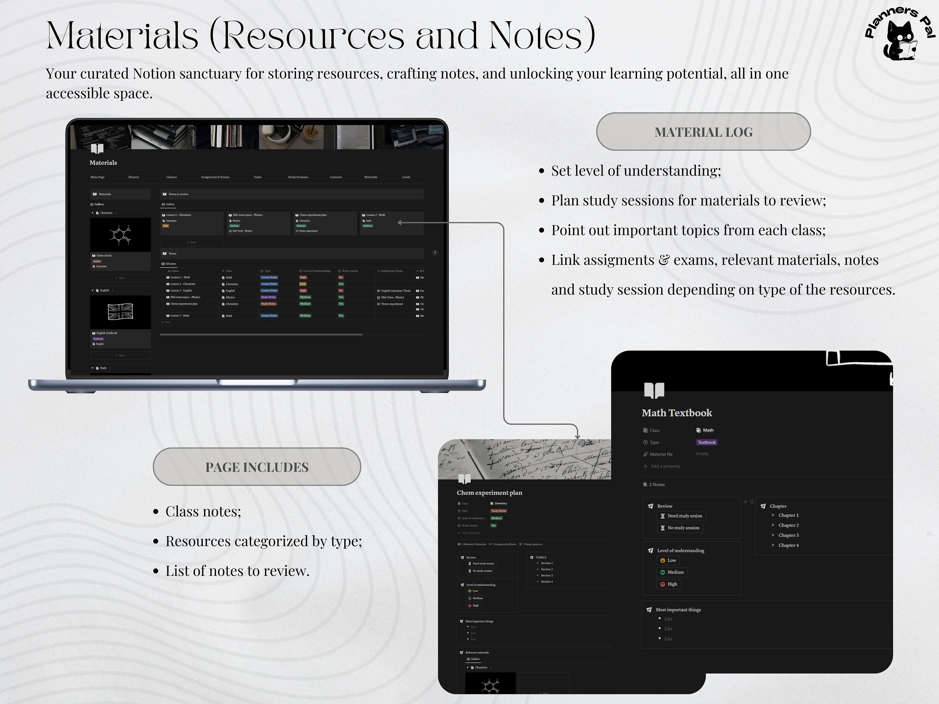 Black Student All-in-one Planner DARK MODE Ultimate Notion Planner ...