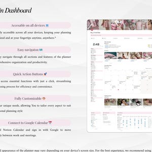 Pink IT Girl All-In-One Life Planner | Ultimate Notion Planner | Notion Dashboard | Aesthetic Notion Template | Digital Planner image 3