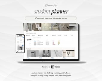 Black Student All-in-one Planner | DARK MODE | Ultimate Notion Planner ...