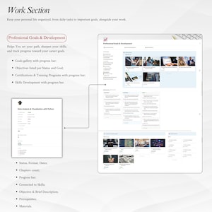 Planificador de conciliación laboral y personal | Planificador de Notion | Plantilla de trabajo | Gestión de reuniones | Carrera profesional | Planificador digital de conciliación laboral y personal | imagen 11