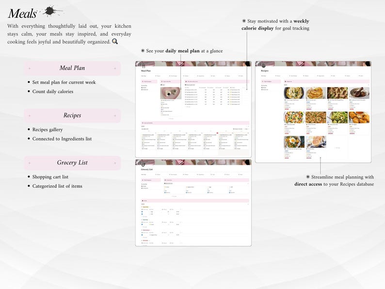 Pink IT Girl All-In-One Life Planner | Ultimate Notion Planner | Notion Dashboard | Aesthetic Notion Template | Digital Planner image 10