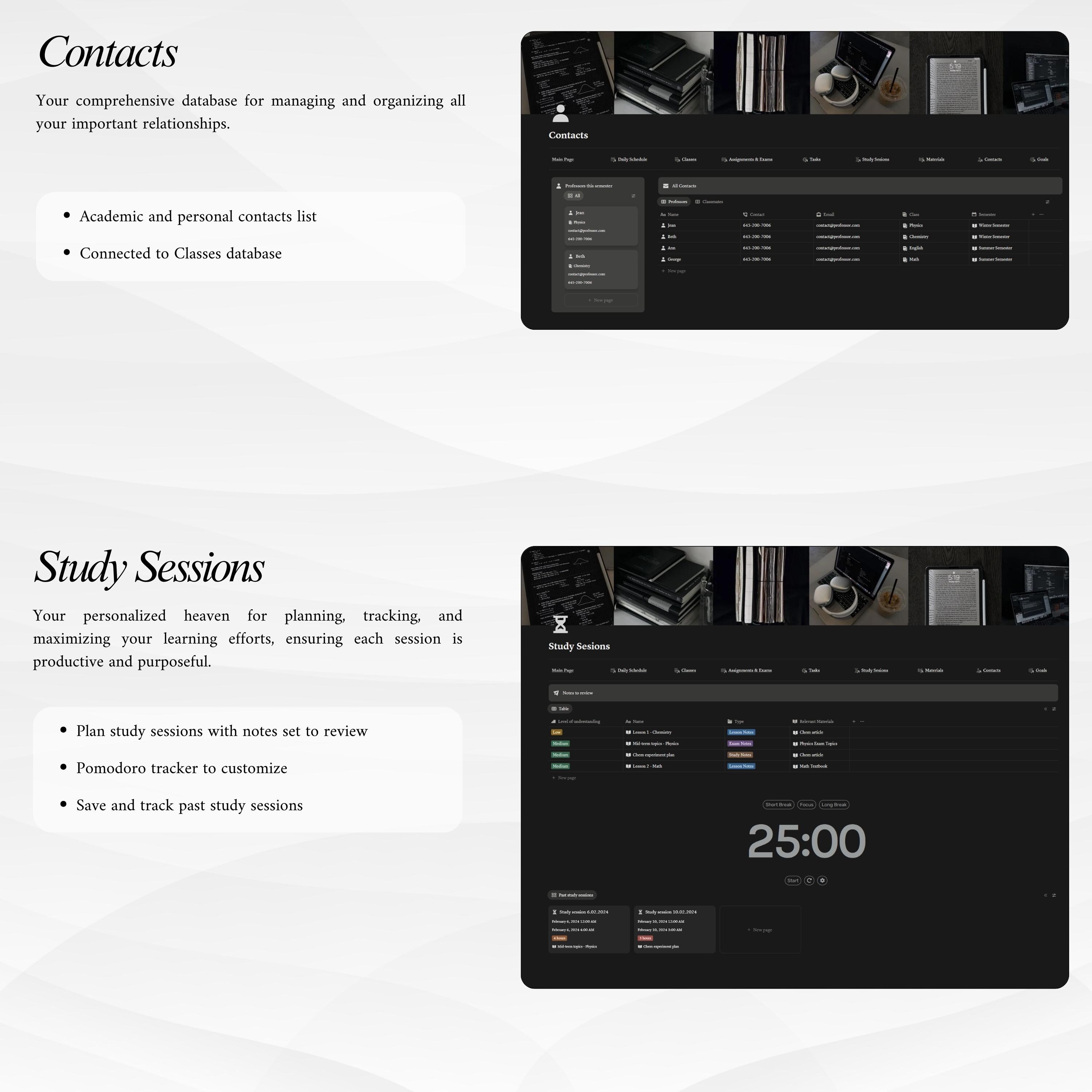 Black Student All-in-one Planner | DARK MODE | Ultimate Notion Planner ...