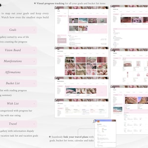 Pink IT Girl All-In-One Life Planner | Ultimate Notion Planner | Notion Dashboard | Aesthetic Notion Template | Digital Planner image 8