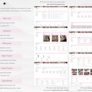 Pink IT Girl All-In-One Life Planner | Ultimate Notion Planner | Notion Dashboard | Aesthetic Notion Template | Digital Planner image 6